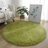 Non Slip Round Carpet Thickened Foot Mat Furry Carpet  For Living Room Home Decor Bedroom