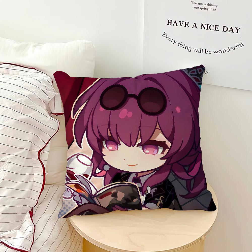Honkai Star Rail Game Chibi Cute Art Kawaii Funny Comfortable Soft Pillow Case For Sofa Living Room Home Decor Protective Covers