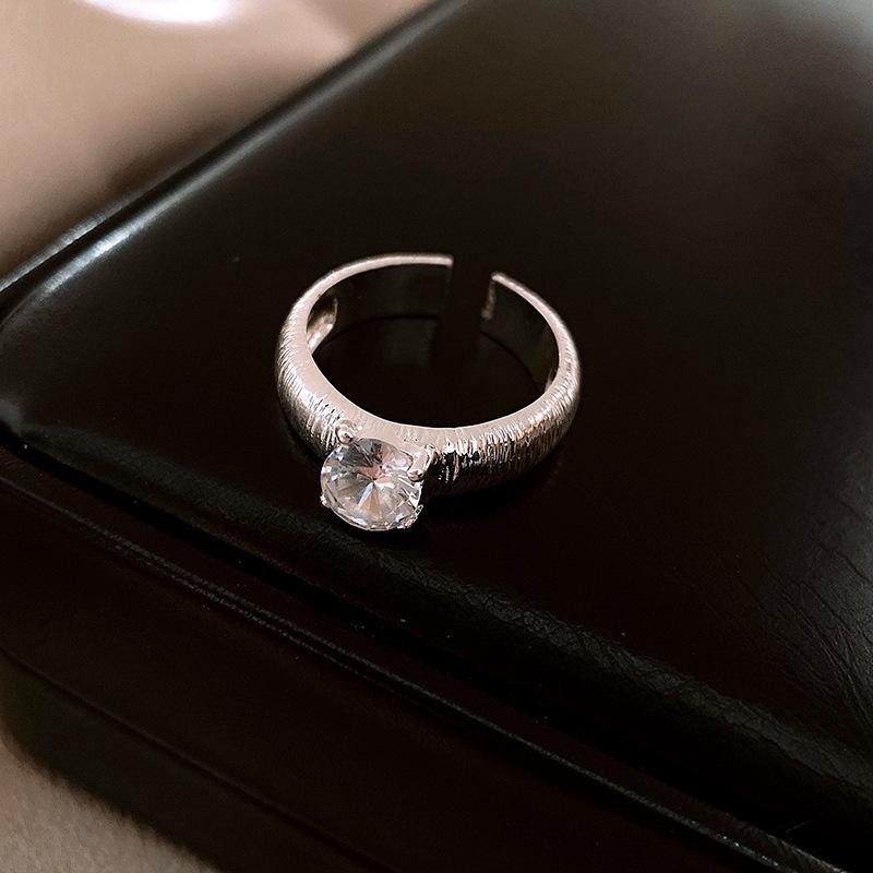 Vintage Palast Blumenring Diamantstil Leichter Luxus Premium Zeigefinger Schmuck