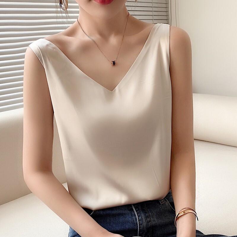 Women s Modal Satin V-Neck Camisole Top L