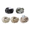 Taschentuchbox Keramik mit künstlerischer Knotenform Moderner Stil Taschentuchhalter Dekoration für Zuhause Taschentuch