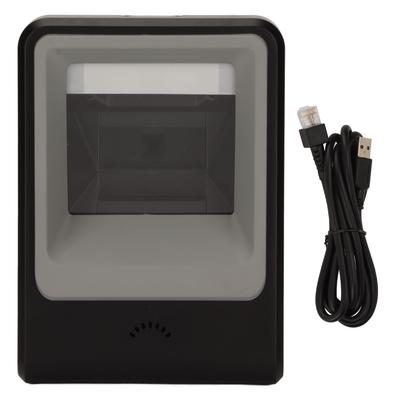 QR Code Scanner High Sensitivity 1D 2D Code Scanner Desktop Wired Barcode Scanner for Supermarkets Shops