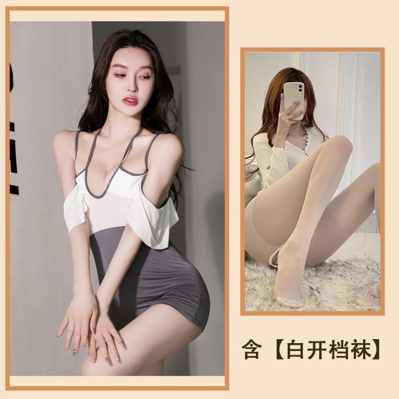 Sex Lingerie Sexy Pajamas Hip Skirt Sex Suit Secretary Bed Temptation Suspender Sex Pajama Skirt