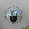 Metal Hanging Plant Flower Pot Nordic Chain Hanging Planter Basket Flower Vase for Home Garden Balcony Decoration