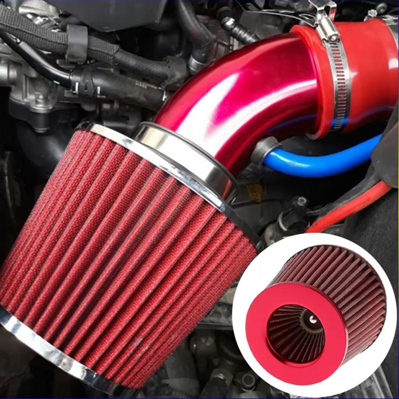 Car Modified 76MM Universal High Flow Mushroom Head Air Filter Air Intake Kit For Automotive Parts Cold Air Intake Air Filter
