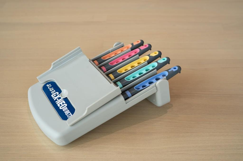 Yoshiharu Cutlery Yoshiharu Carving Chisels with Safety Steel Rubber Set Guard, Blades, Grips, 5-Piece GX-NEO