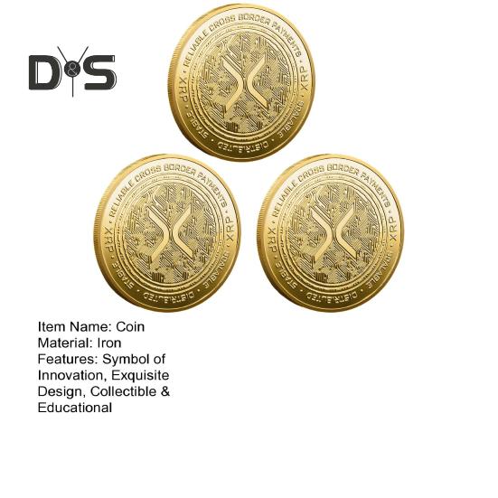 XRP Coin Commemorative Coin Symbol of Financial Innovation XRP Ethereum Coin Highlighting Leading Digital Coins Gift for Enthusiasts Educational