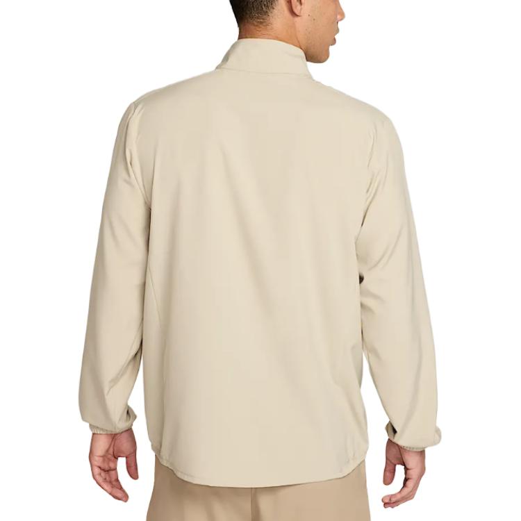 Nike Zipper Logo Stand Collar Long Sleeve Jacket Men Jacket Desert-Khaki FB7500251