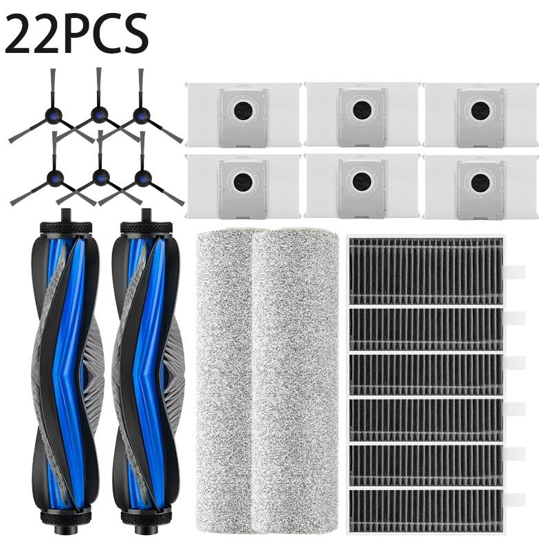 Compatible for Ecovacs X8 Pro Omni Accessories Main Side Brush Hepa Filter Rag Dust Bag Replacement Parts