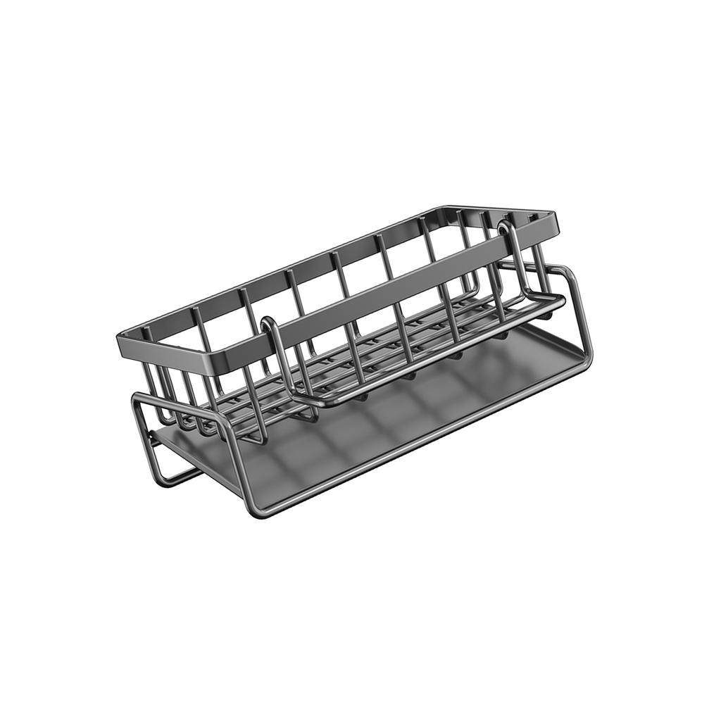 Heavy Duty Rustproof Carbon Steel Dish Rack For Sink Space Saving Kitchen Organizer With Quick Drying Design