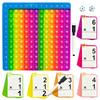 Math Fidget Toy Preschool Education Times Table Chart Multiplication Flash Card with Multi-Math Cards Learning Tool