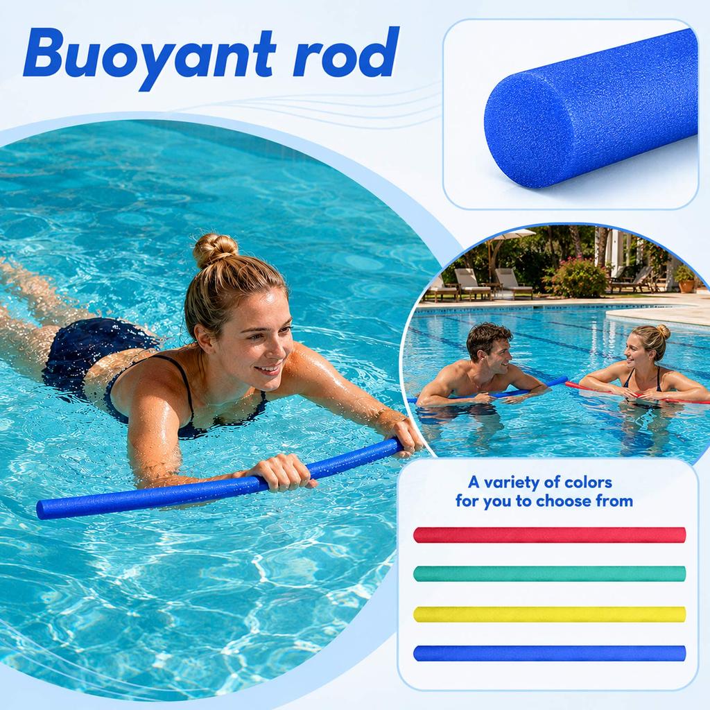 Noodles Galleggianti in Schiuma ad Alta Densità Multiuso per Artigianato Fai-da-Te, Noodles per Piscina da 4120cm per Adulti