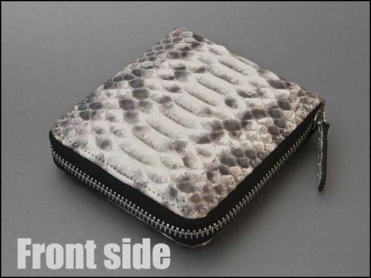 Godin Round Folding Wallet sppw8002cp.Nat (Natural) Diamond Python Short Wallet