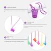 5Pcs Hanging Bachelorette Party Shot Glasses Transparent Reusable Shot Glass on Beaded Necklace Waterproof Simple Plastic Cups