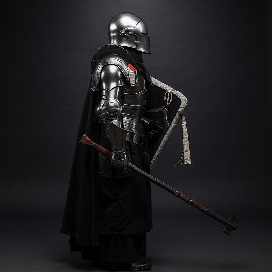 Barbute Full Armor Suit Body Plate Armor For Medieval Reenactment And Cosplay Barbuta Knight Steel Cosplay Outfit For Reenactment