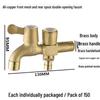 Premium Copper 4-Point Dual Outlet Washing Machine Faucet for Household Use