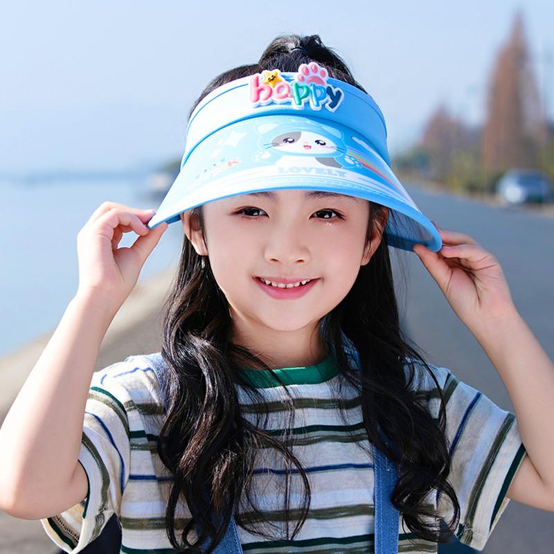 

Kids Summer Sun Hat With Wide Brim And Breathable Pc Material For Sunshade синій