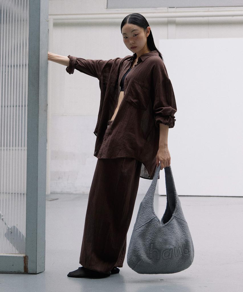 Haveawhale Wool Pebble Bag (Gr)
