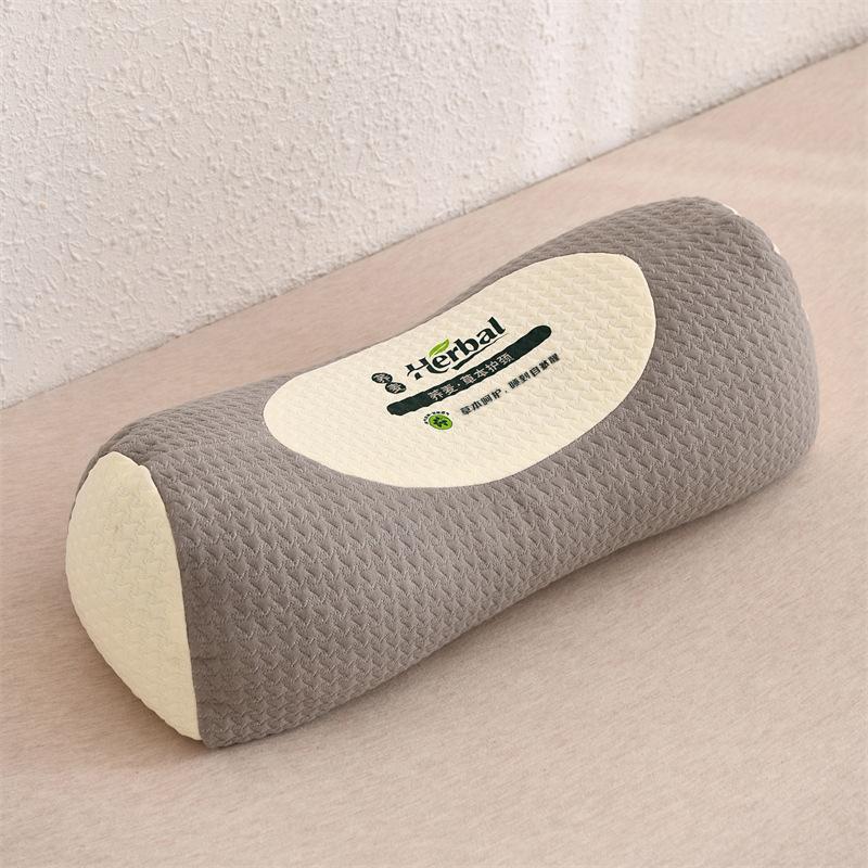 Buckwheat Pillows for Adults Cylindrical Traction Cervical Pillow Home  Hard Pillow Core Buckwheat Shell Cervical Anti-arch Pill