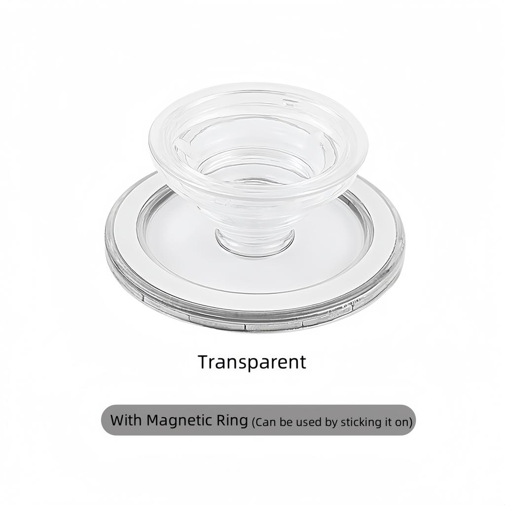 Magnetic Folding Mobile Phone Grip Holder Socket Pocket Support Safe Ring Finger Expanding Stand