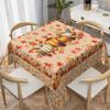 Autumn Pumpkins Maple Leaves Tablecloths for Table Decoration Fall Thanksgiving Sunflower Kitchen Dining Table Cloth Party Decor