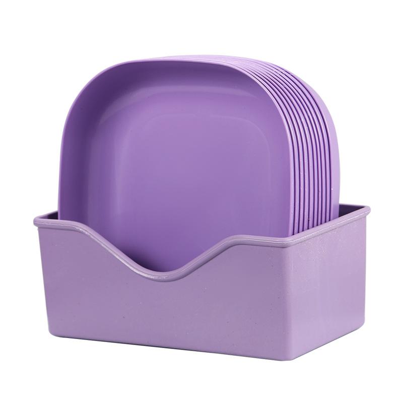 Spit Bone Plate Snack Plate Fruit Plate Household Spit Bone Plate Garbage Plate Slag Plate Dried Fruit Plate Snack Plate Factory