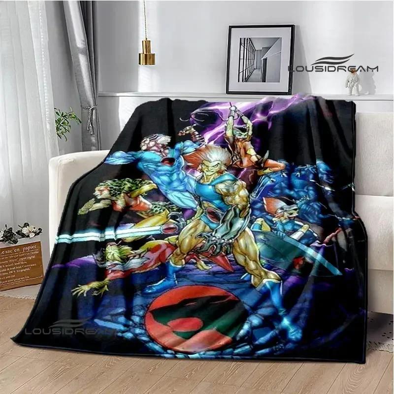 Thundercats Cartoon-Druckdecke, warme Decke für Kinder, T-Flansch-Decke, Heimreisedecke, Bettauskleidung, Geburtstagsgeschenk