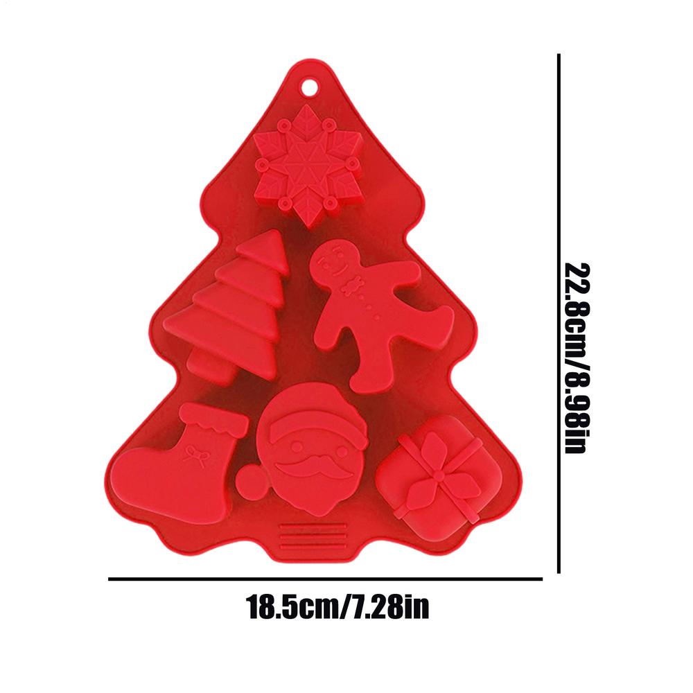 Christmas Silicone Molds Non Stick Christmas Silicone Cake Baking Mold Christmas Candy Molds for Cake Soap Candy Ice Cookie