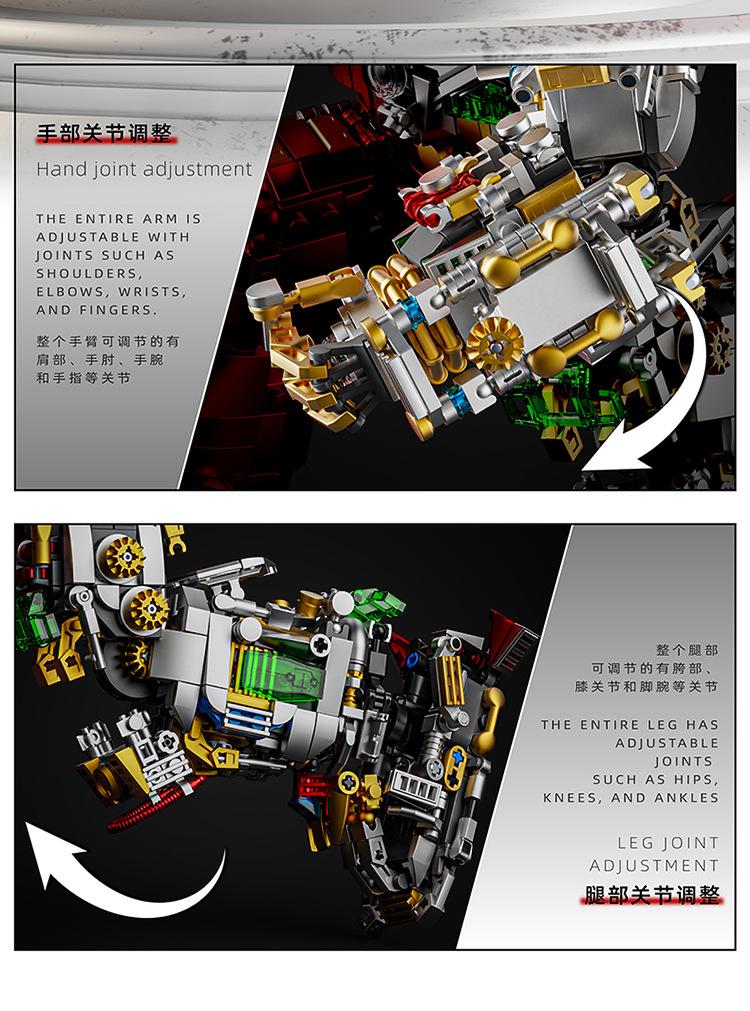 Mecha Hero Anti-Hulk Guerrero de Hierro Bloques de Construcción Juguete STEM para Niños de 8-9 Años 76108
