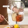 Kitchen Seasoning Jar with Spoon Slot Multi-Compartment Salt Pepper Organizer Transparent Seasoning Box