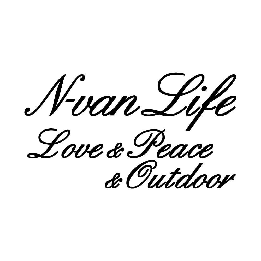 

[KAIMIRU STORE] N-VAN Honda N Van Script Mini Car Light Van Emblem Cut Letter Sticker (k-517 n-van Black) чёрный