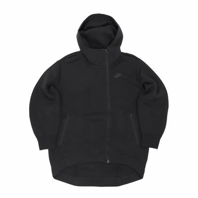 Solid Color Hooded Casual Jacket Women Jackets Black FB8244-010