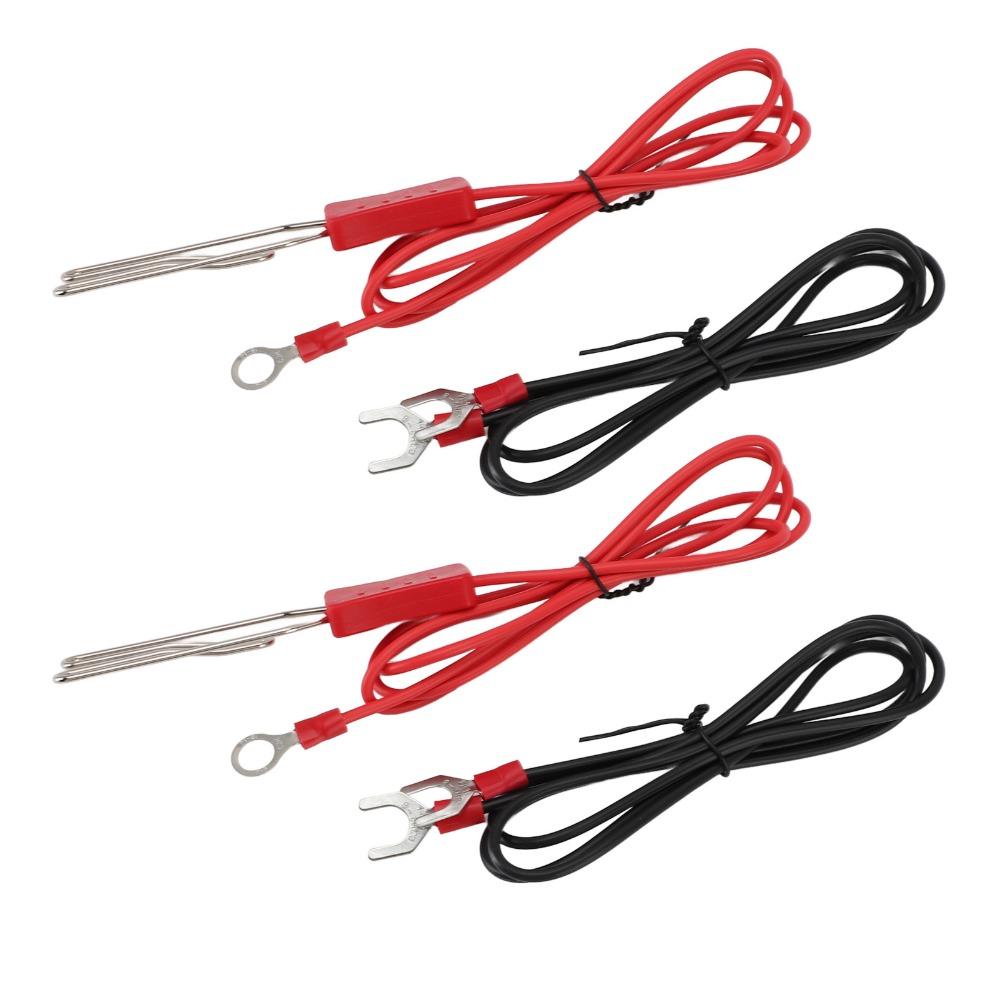 Easy Install Electric Fence Tape Connector Red and Black Electric Tape Connector