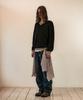 THEVINYLHOUSE Shaggy V Neck Sweater Black