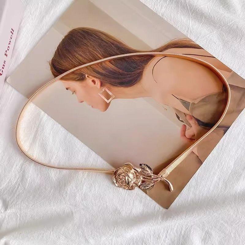 Adjustable Metallic Chic Bowknot Waist Belt For Women In Stylish Colors Summer
