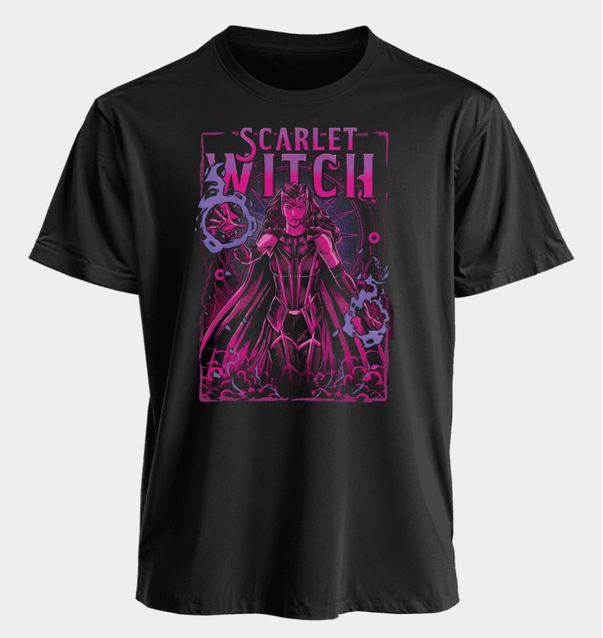 

Men s and Women s T-shirts Scarlet Witch Summer American Spring and Autumn Sports and Fitness Niche Casual Short-sleeved 4XL