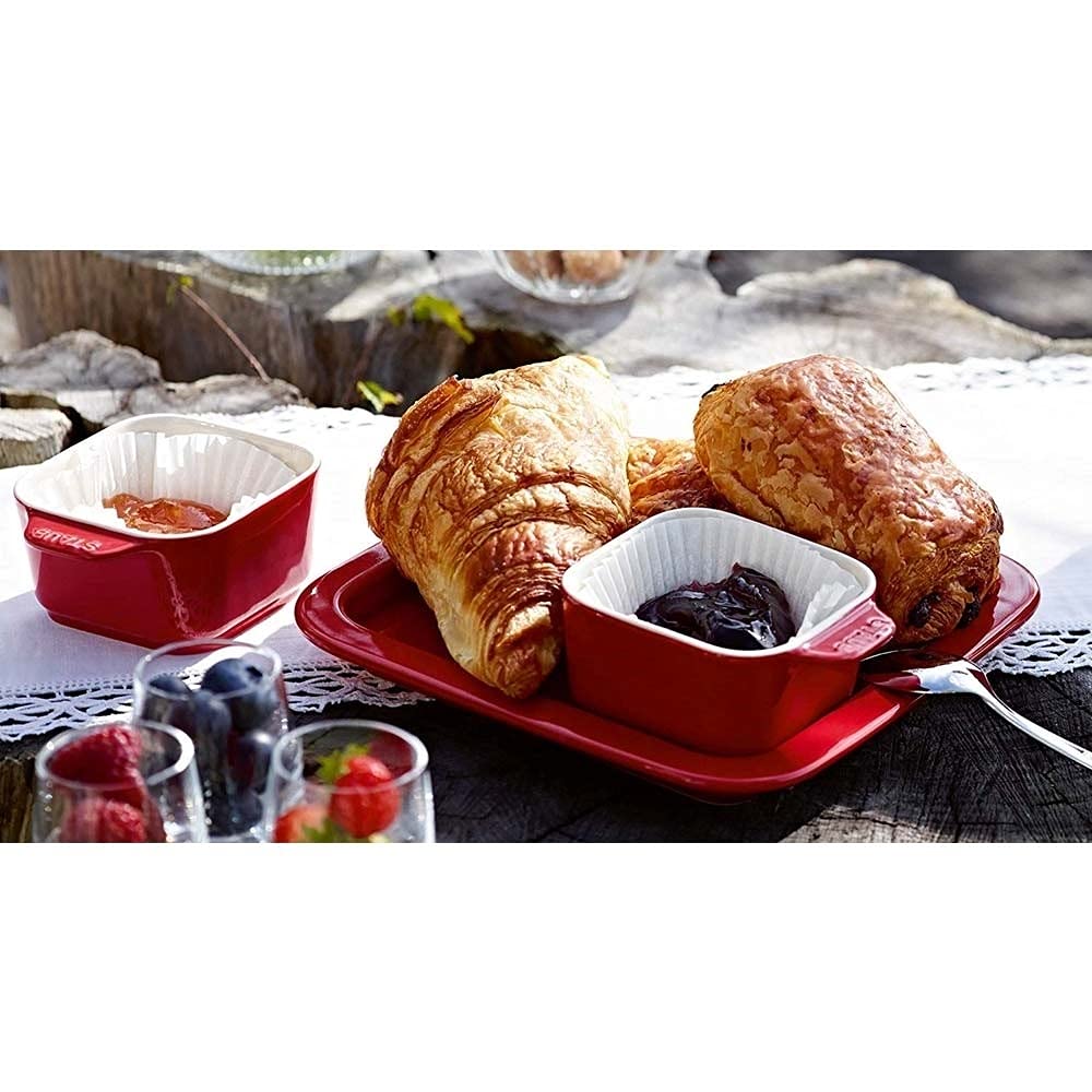 STAUB Appetizer Ceramic Small Plate Set Japanese Appetizer Set "Cherry Set" [Official Product] 40511-119