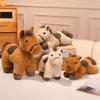 Cute Pony Doll Plush Toy Pony Zodiac Horse Doll Boys Accompany Soothing Doll