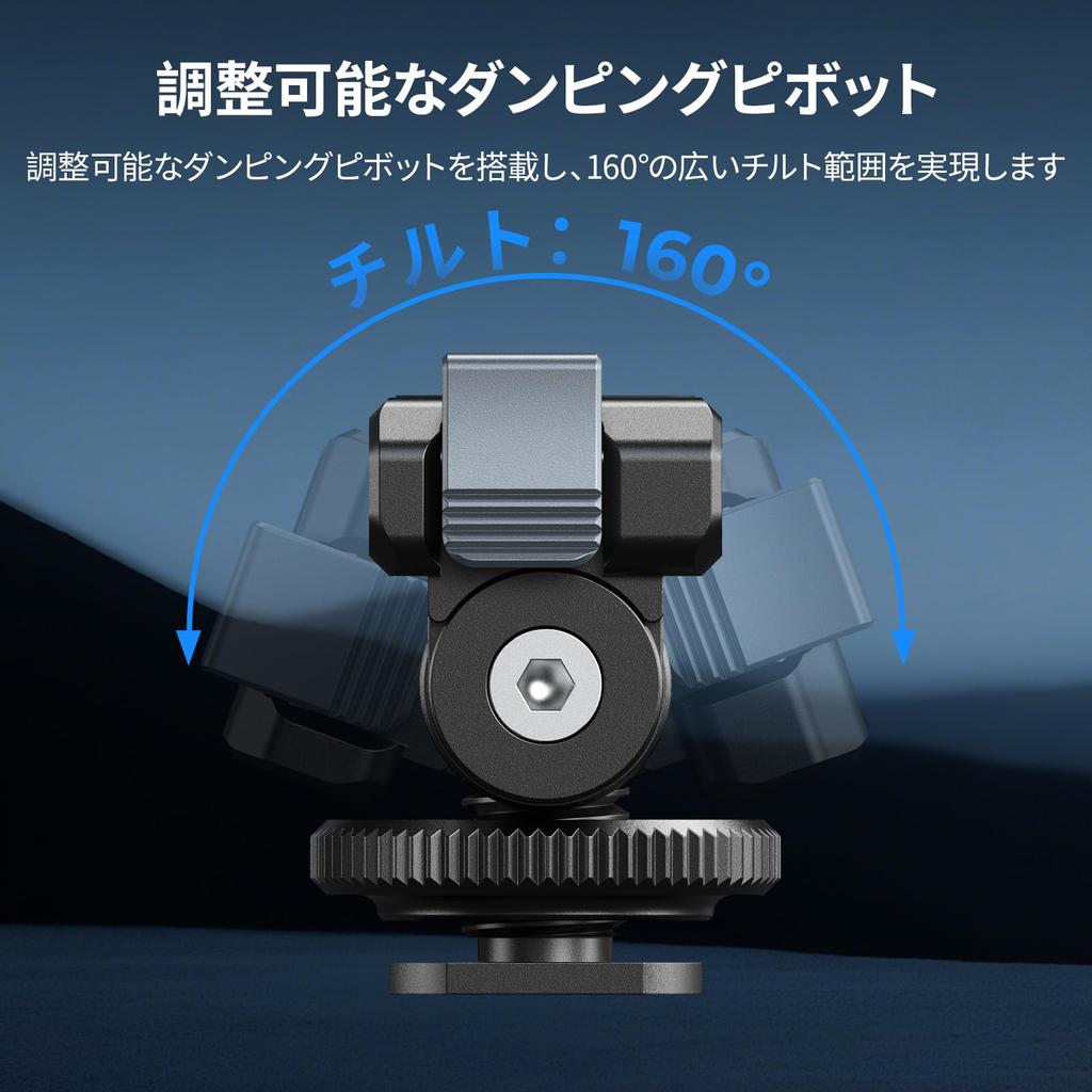 SmallRig Klämskoadapterfäste för DJI Osmo 360 Action 5 med Snabbkopplingsfäste och Lutningsjustering 5436 / Pro/4/3 180° -
