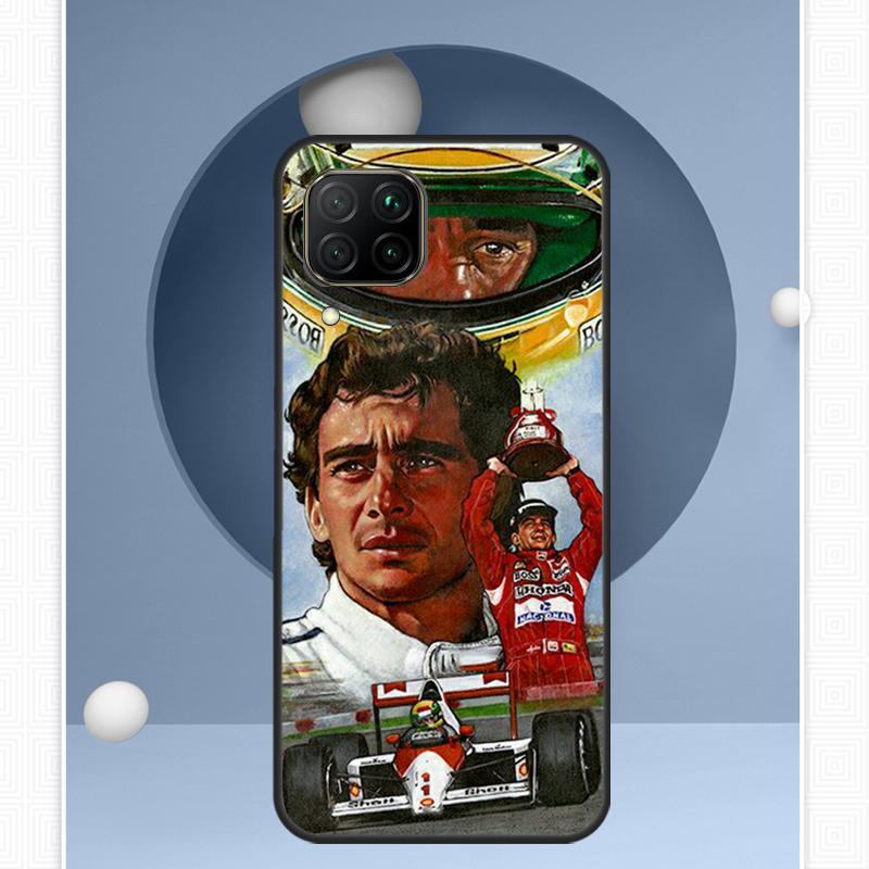 Ayrton Senna F1 For Huawei Nova Y91 Y60 Y70 Y72 Y90 Y61 12s 12i 11i 8i 10 9 SE P20 P40 Lite P30 P60 Pro Case