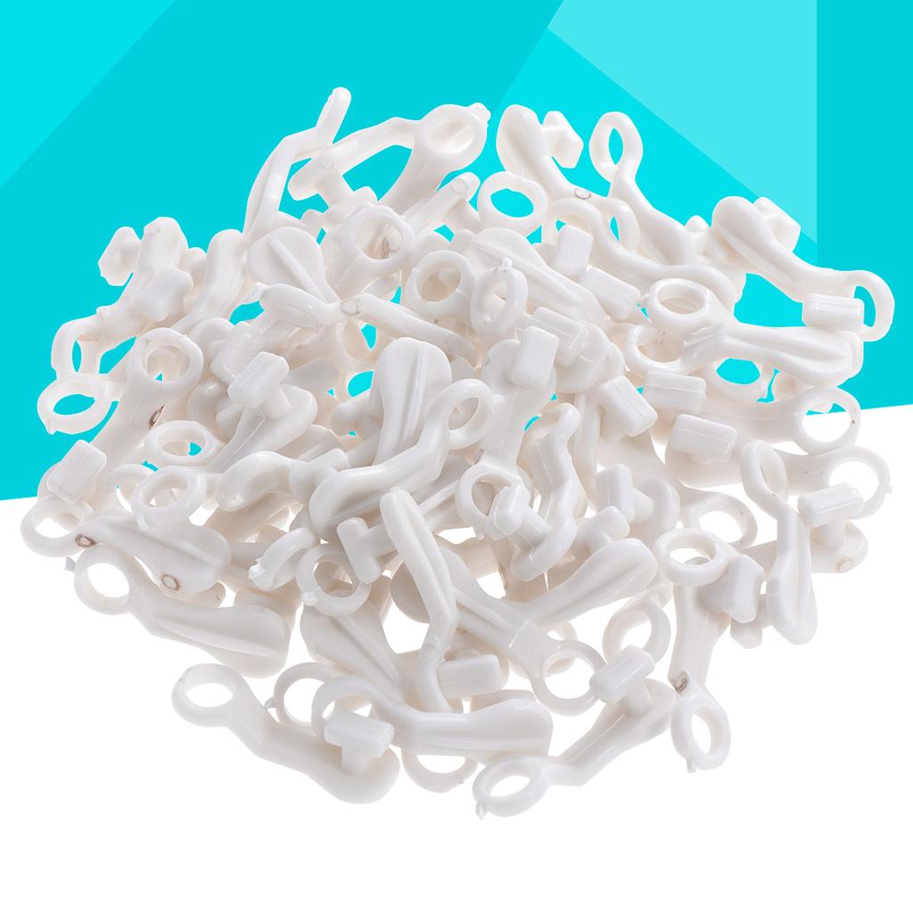50Pcs Curtain Track Gliders Good Quality Plastic Easy To Use and Remove for Window Door Shower Curtains Curtain Hooks