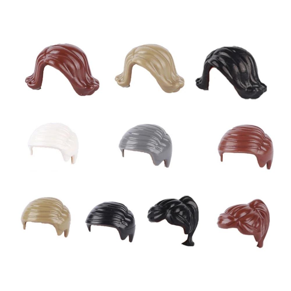 City Building Blocks Body Character Clothing Accessories Helmet Hat Colorful Hair Hairstyle Mini Brick Compatible Toy Gift X040