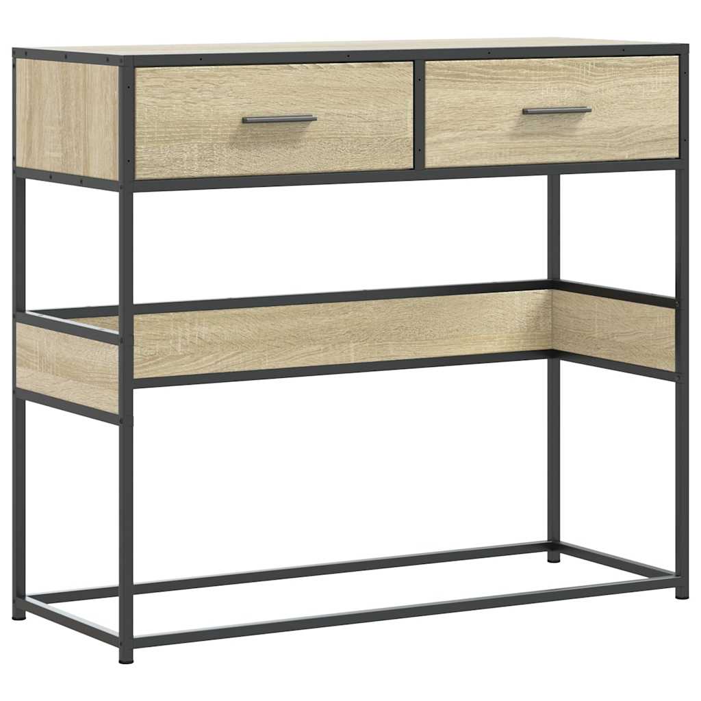 Vidaxl Console Table, Sonoma Oak, 90X35X80 Cm