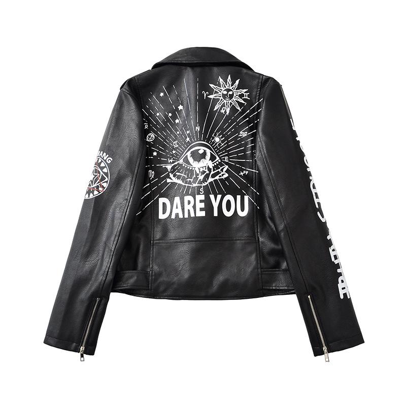 Damen Motorradjacke 2025 Slim Fit aus PU-Leder - Koreanischer Stil Revers Outerwear