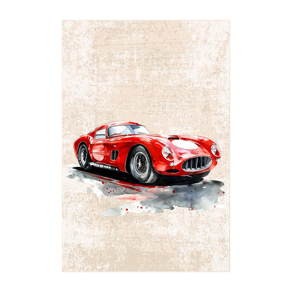 Retro F1 Racing Canvas Painting Poster Vintage Racing Car Wall Art Print for Home Decor