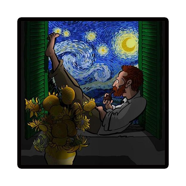 Starry Night by Vincent Van Gogh Famous Artist Art Posters and Prints Abstract Wall Picture Canvas Oil Painting Home Decoration