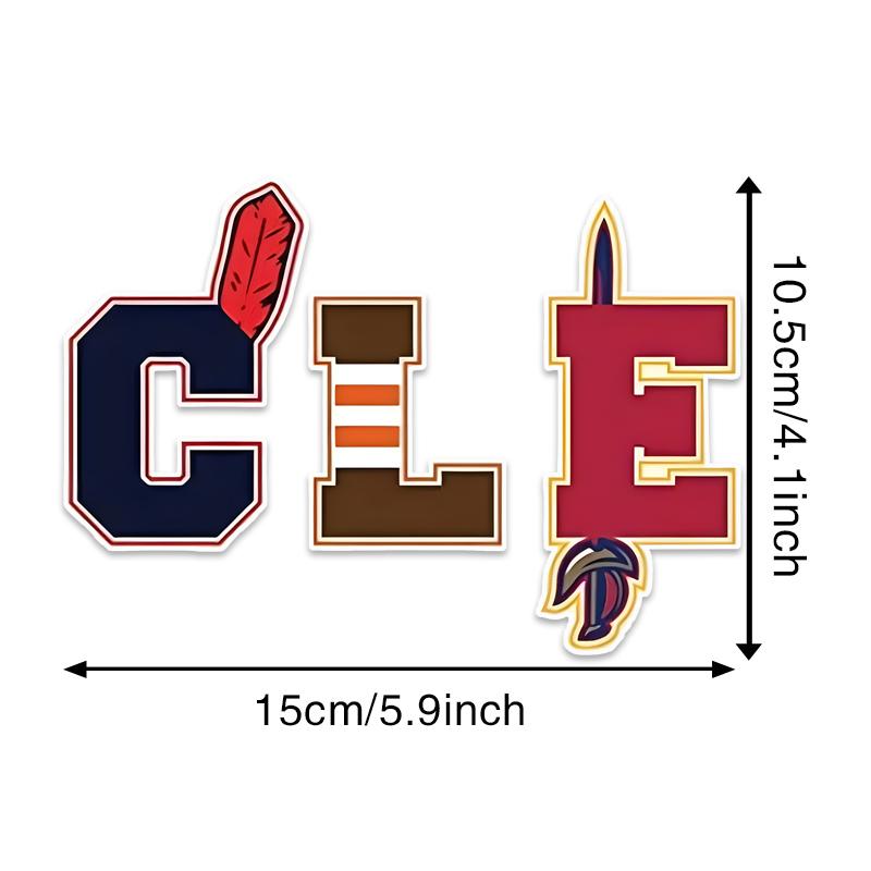 

JT107#10.5x15см Cleveland Sports Наклейка, наклейка на автомобиль для грузовика, мотоцикла 15x10.5cm