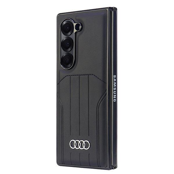 Audi Synthetic Leather Magsafe Z Fold6F956 Czarny/Black Hardcase Au-Tpupcmfold6-Q5/D1-Bk