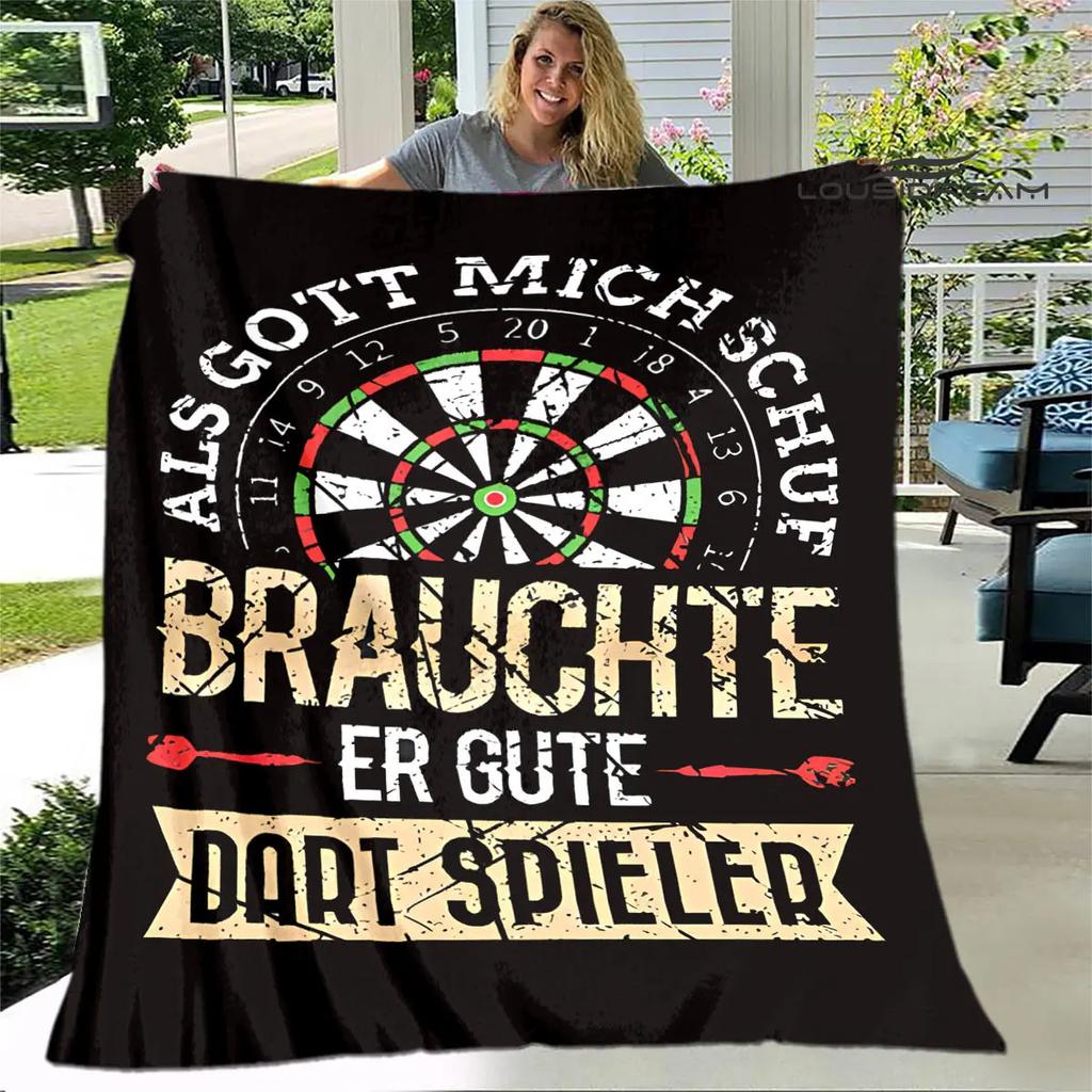 Sports dart target printing blanket warming Warm Pretty Flannel Soft Comfortable Home Travel Blanket