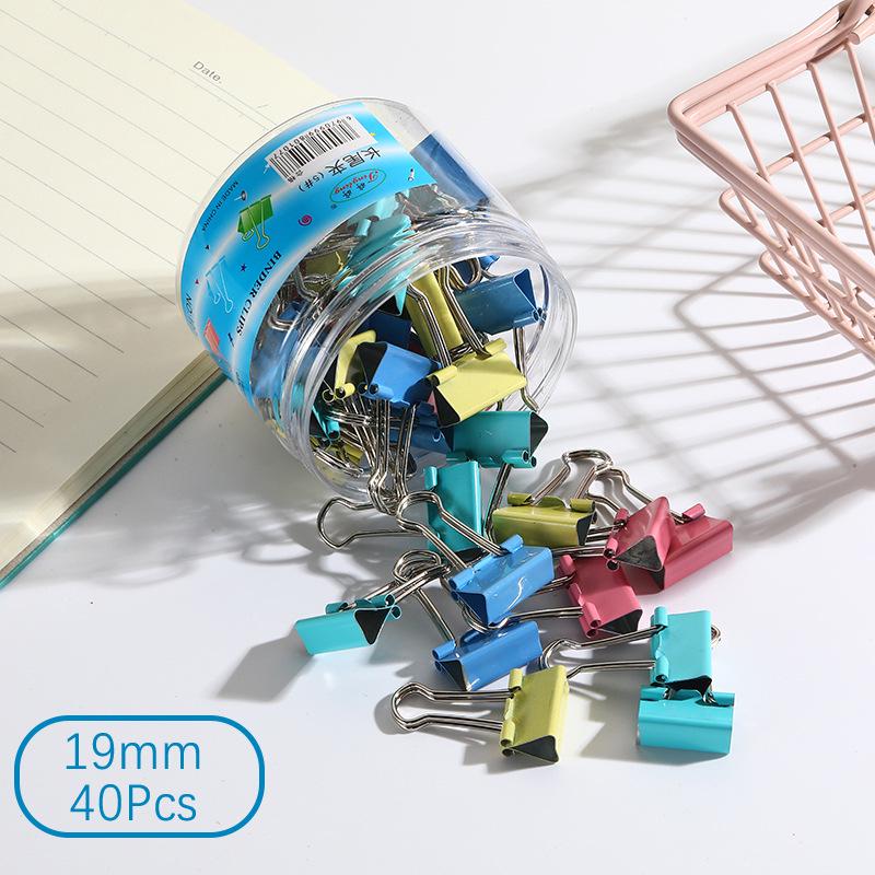 Colorful Long-Tail Clips for Office and Student Use - Strong Metal Exam Book Clips